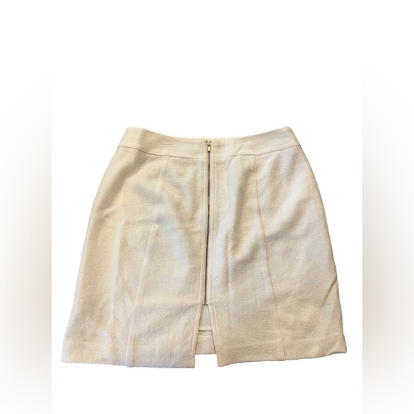 Banana Republic Cream Mini Skirt with Clean High Waist - Picture 3 of 5